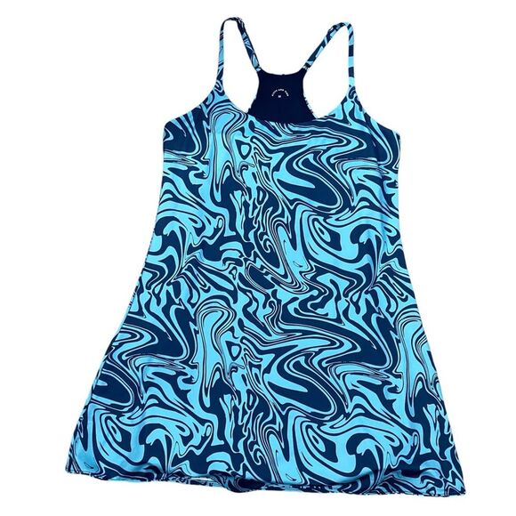 Kitty & Vibe Play Dress in Blue Swirl Size medium Swim and Exercise Dress - Picture 11 of 11